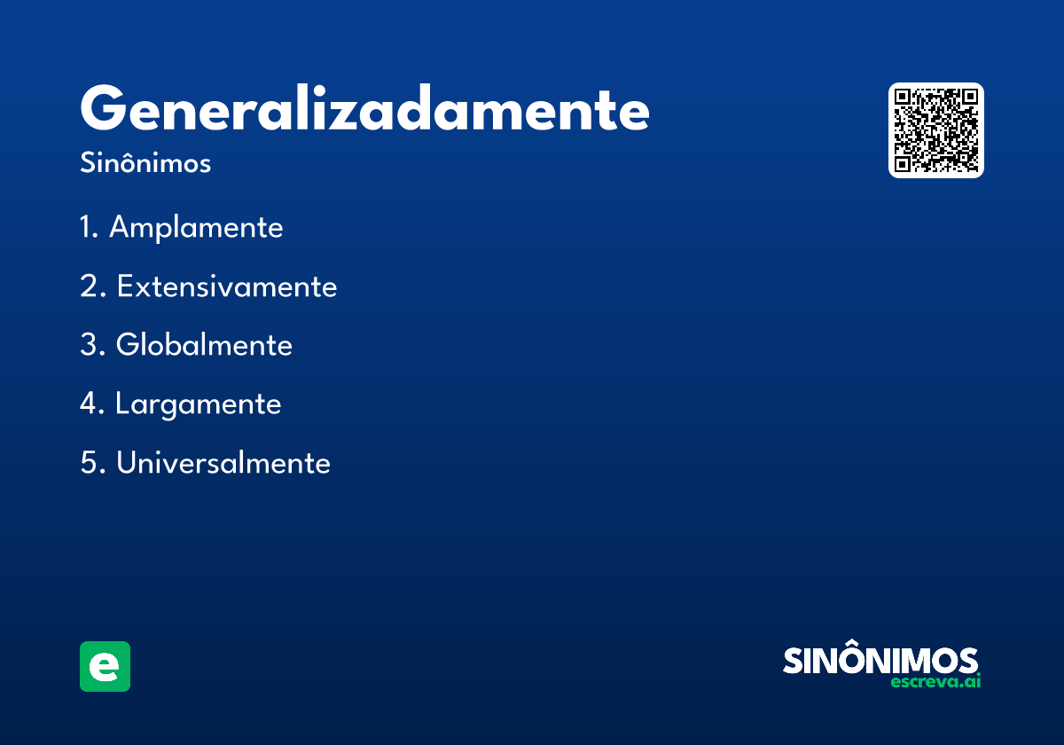 generalizadamente