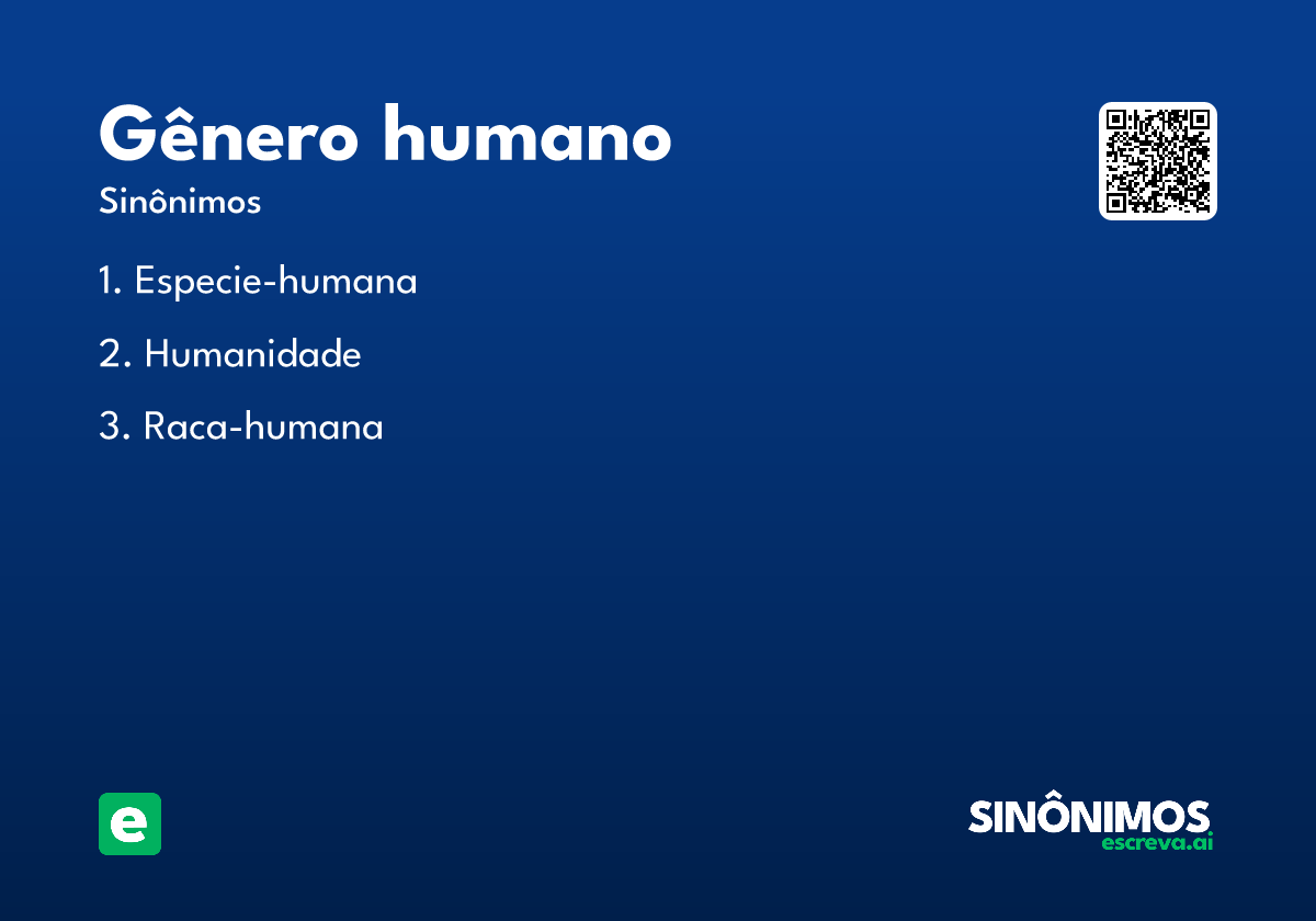 gênero humano