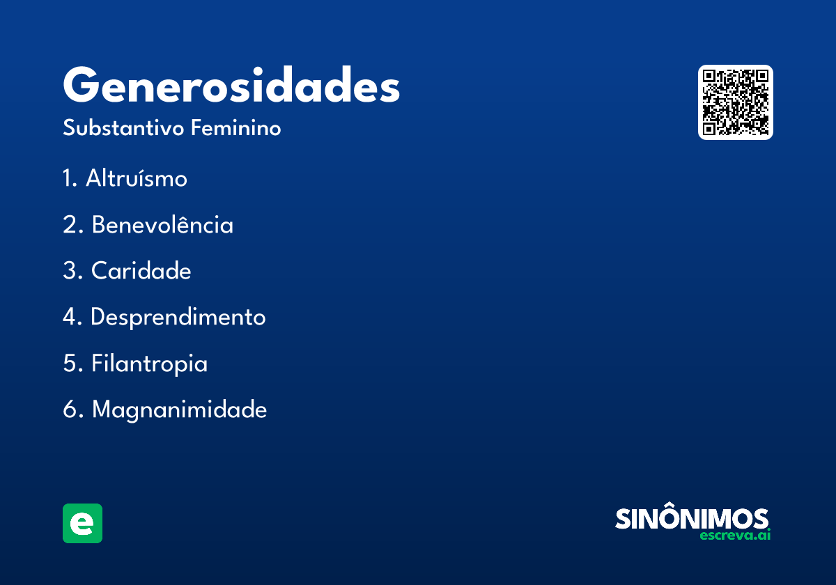 generosidades