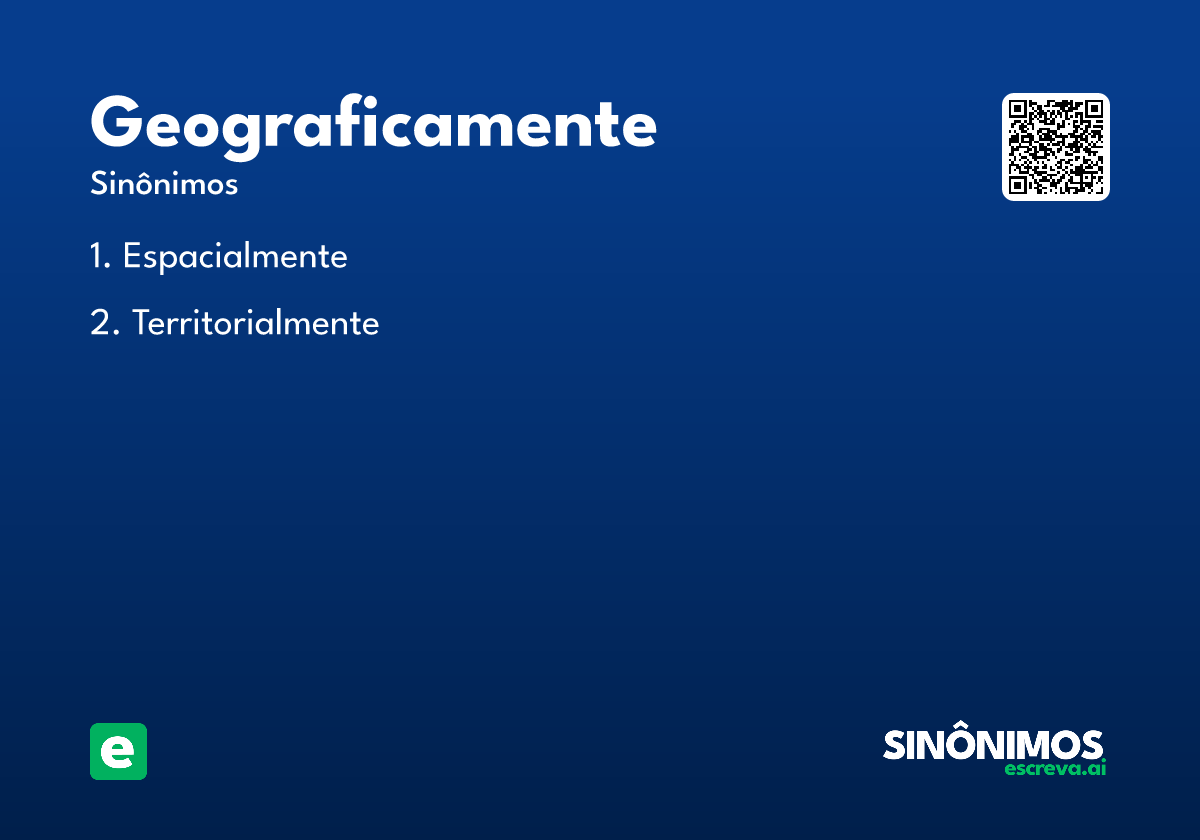 geograficamente