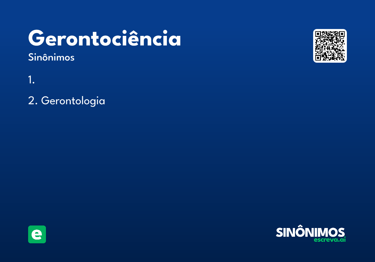 gerontociência