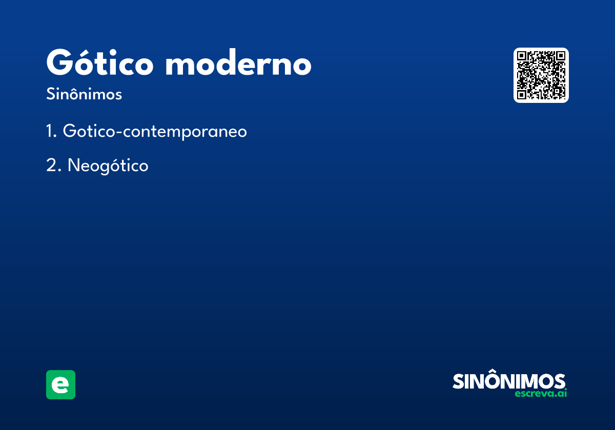 gótico moderno