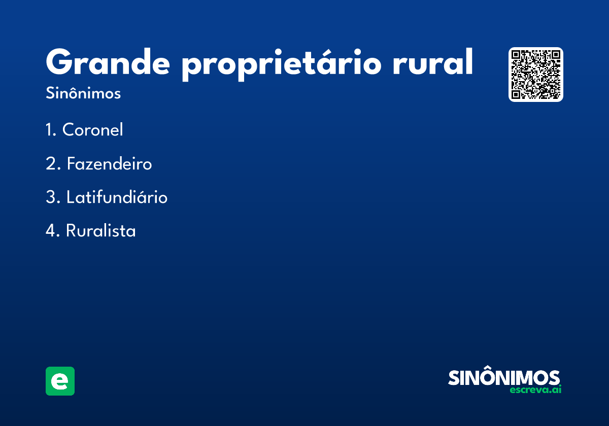 grande proprietário rural