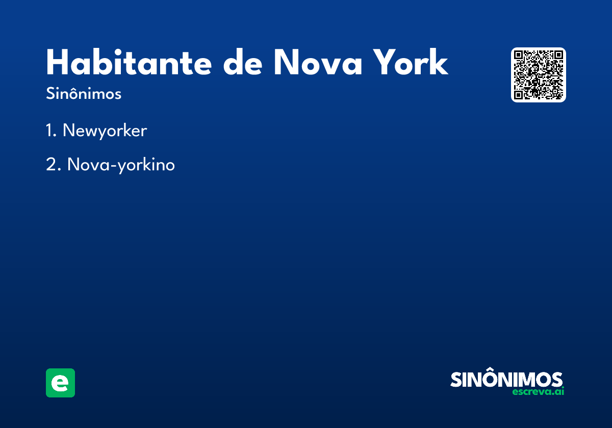 habitante de Nova York
