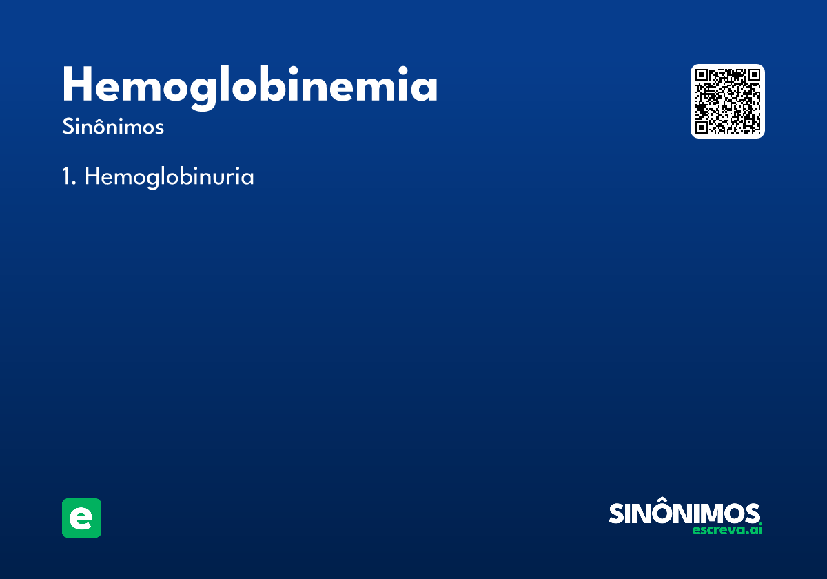 hemoglobinemia