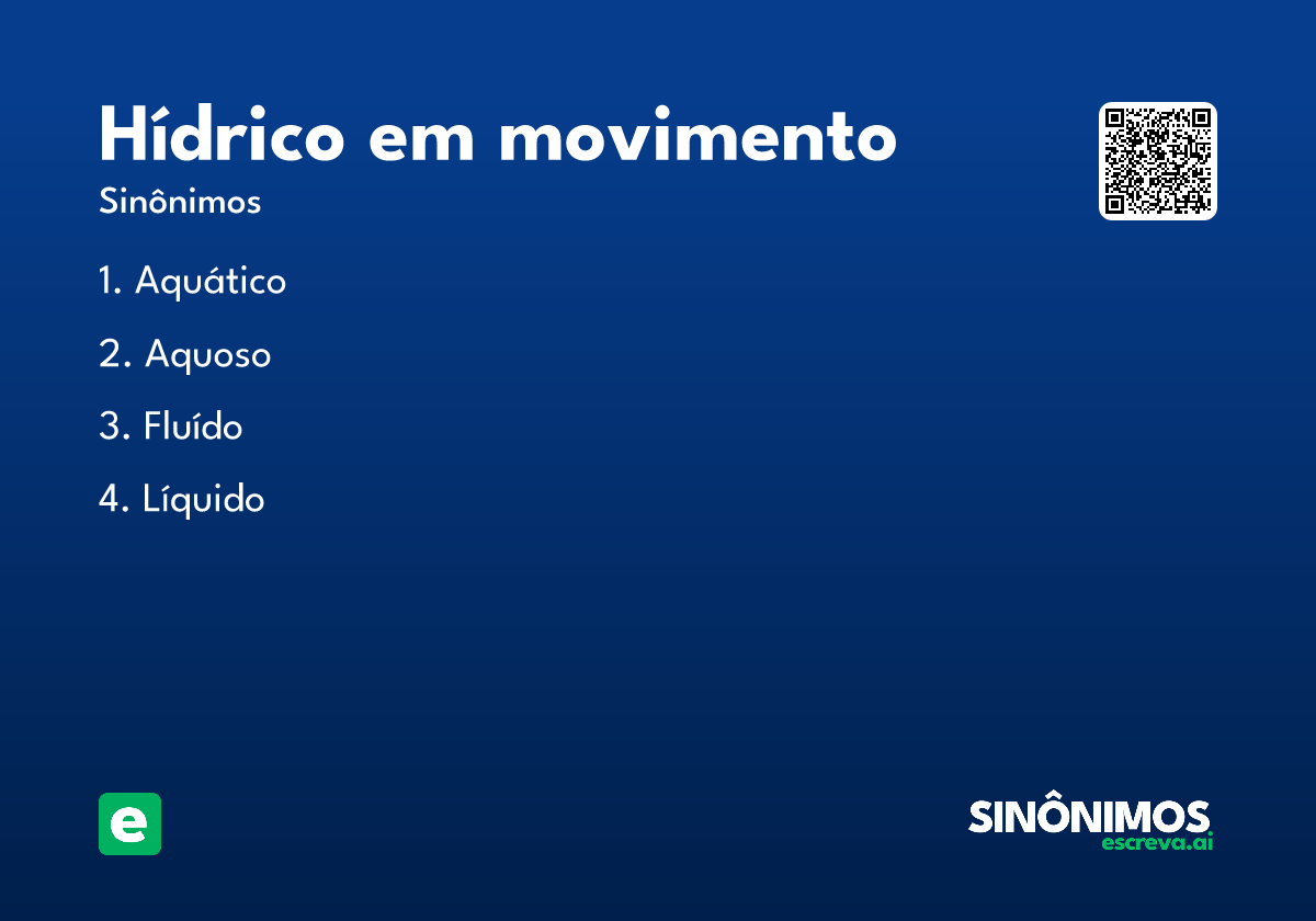 hídrico em movimento