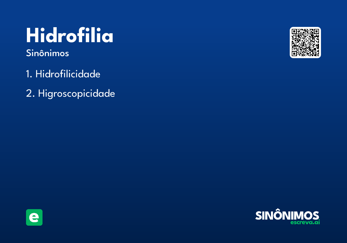 hidrofilia