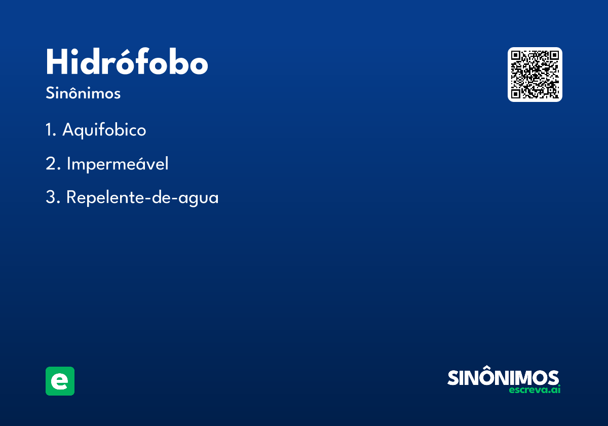 hidrófobo