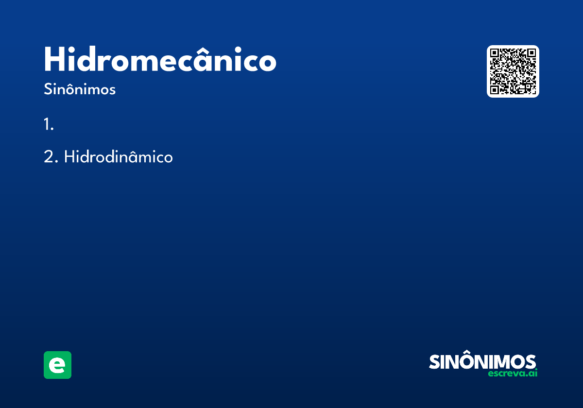 hidromecânico