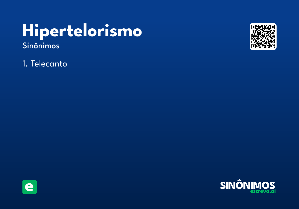 hipertelorismo