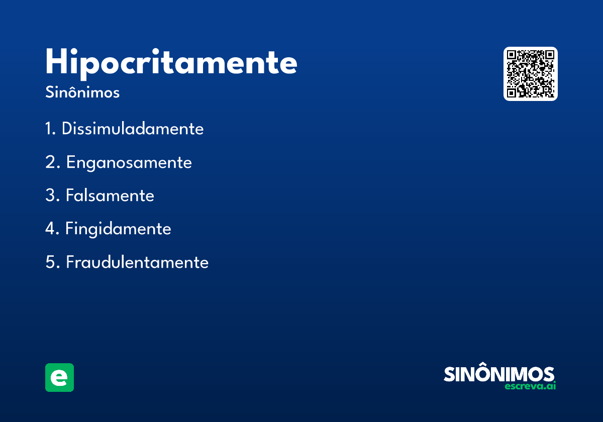 hipocritamente