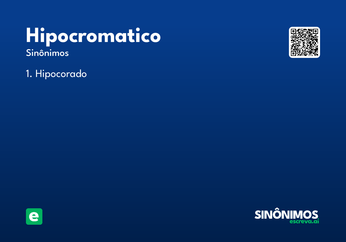 hipocromatico