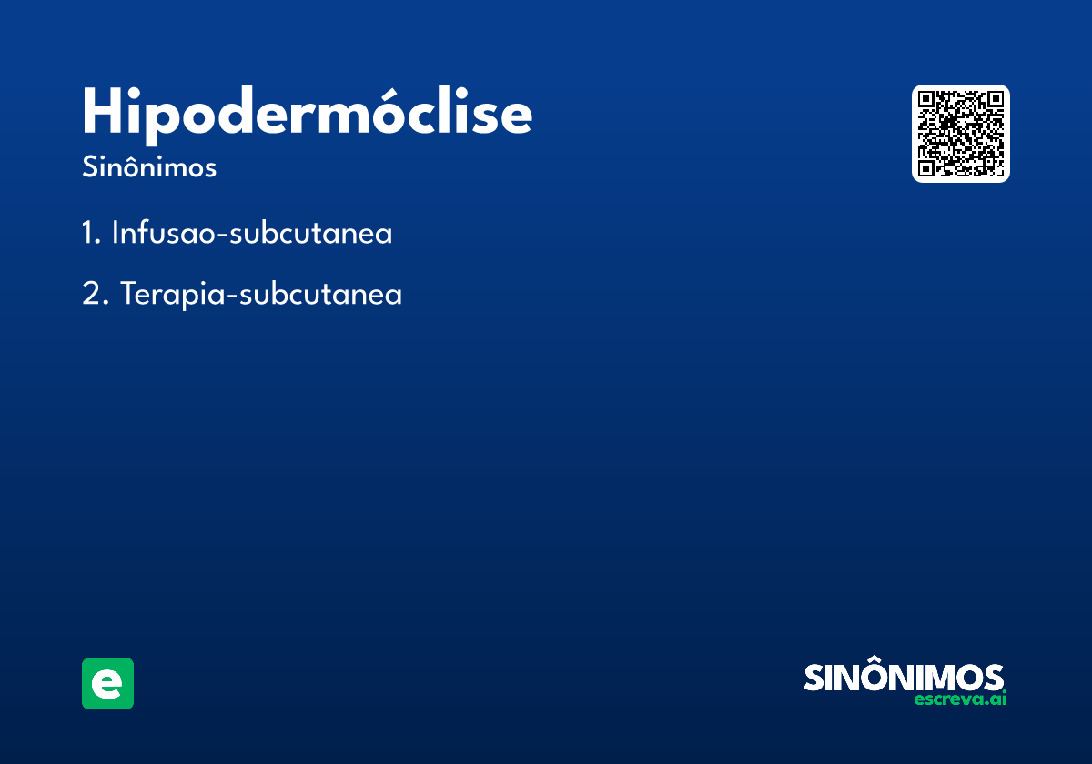 hipodermóclise