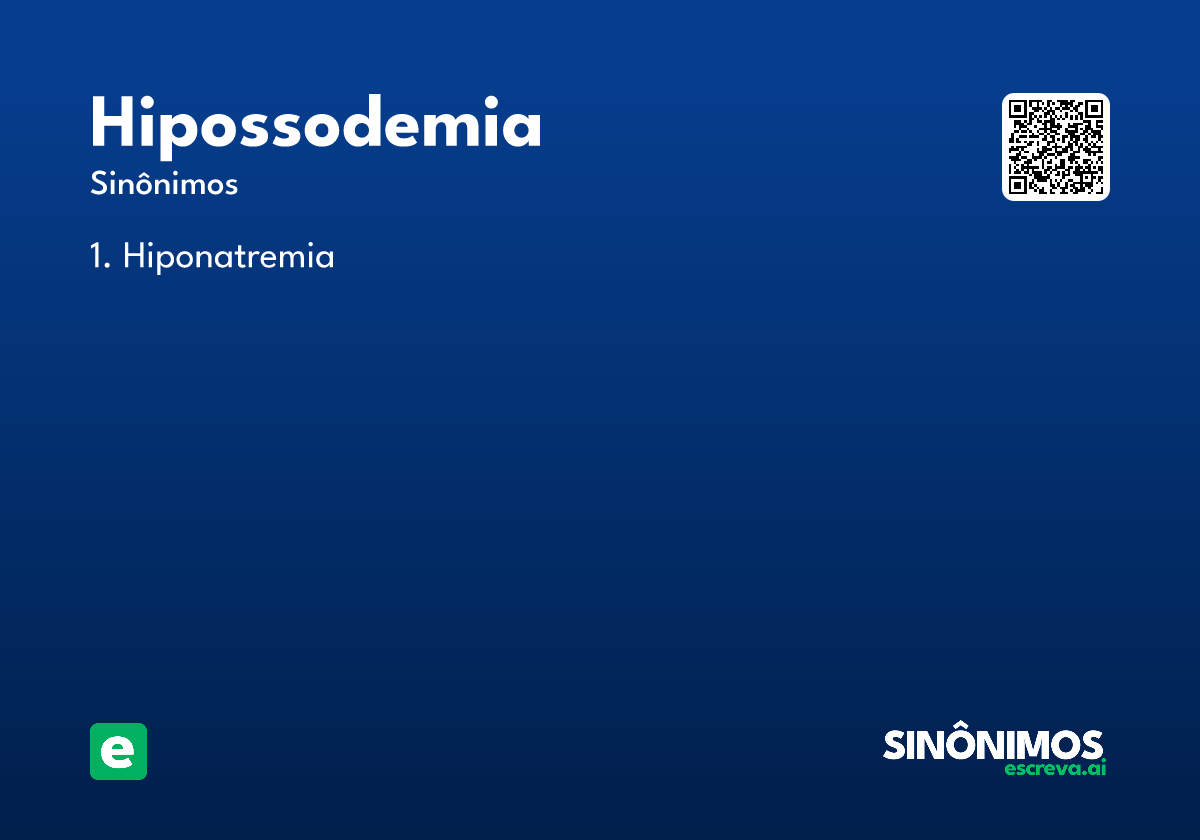 hipossodemia