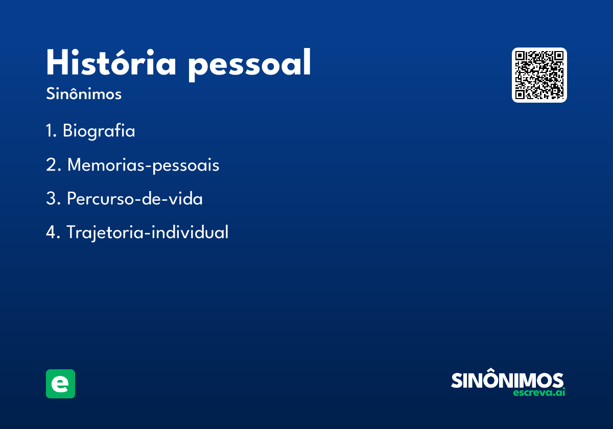 história pessoal