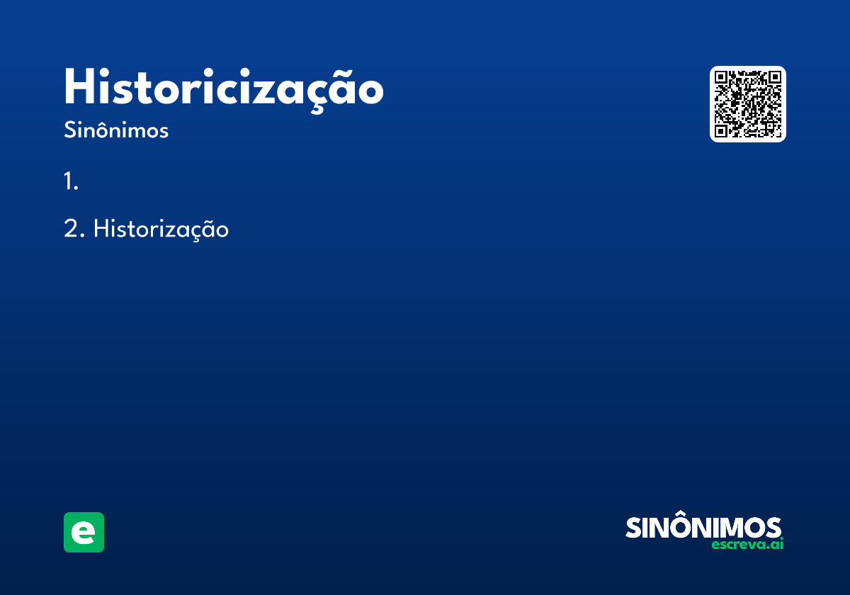 historicização
