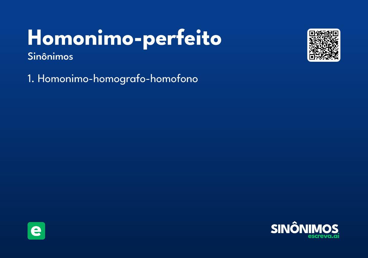 homonimo-perfeito