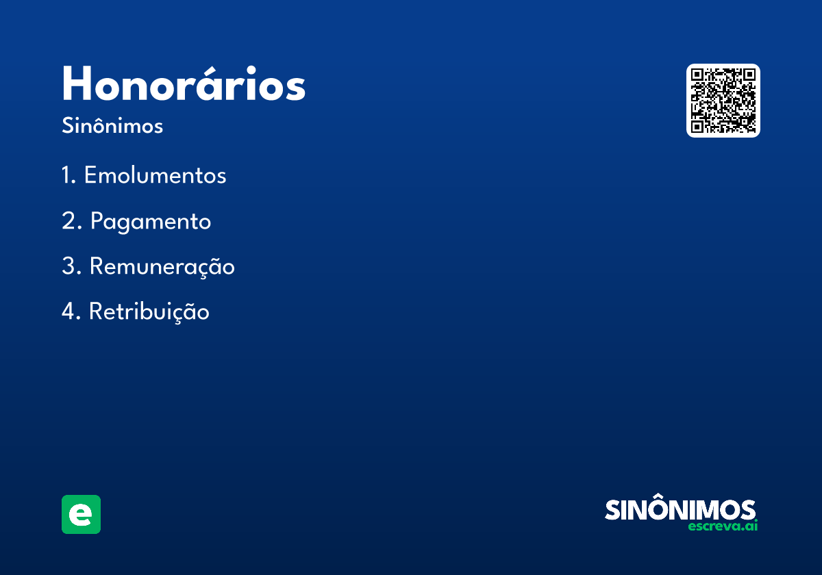 honorários