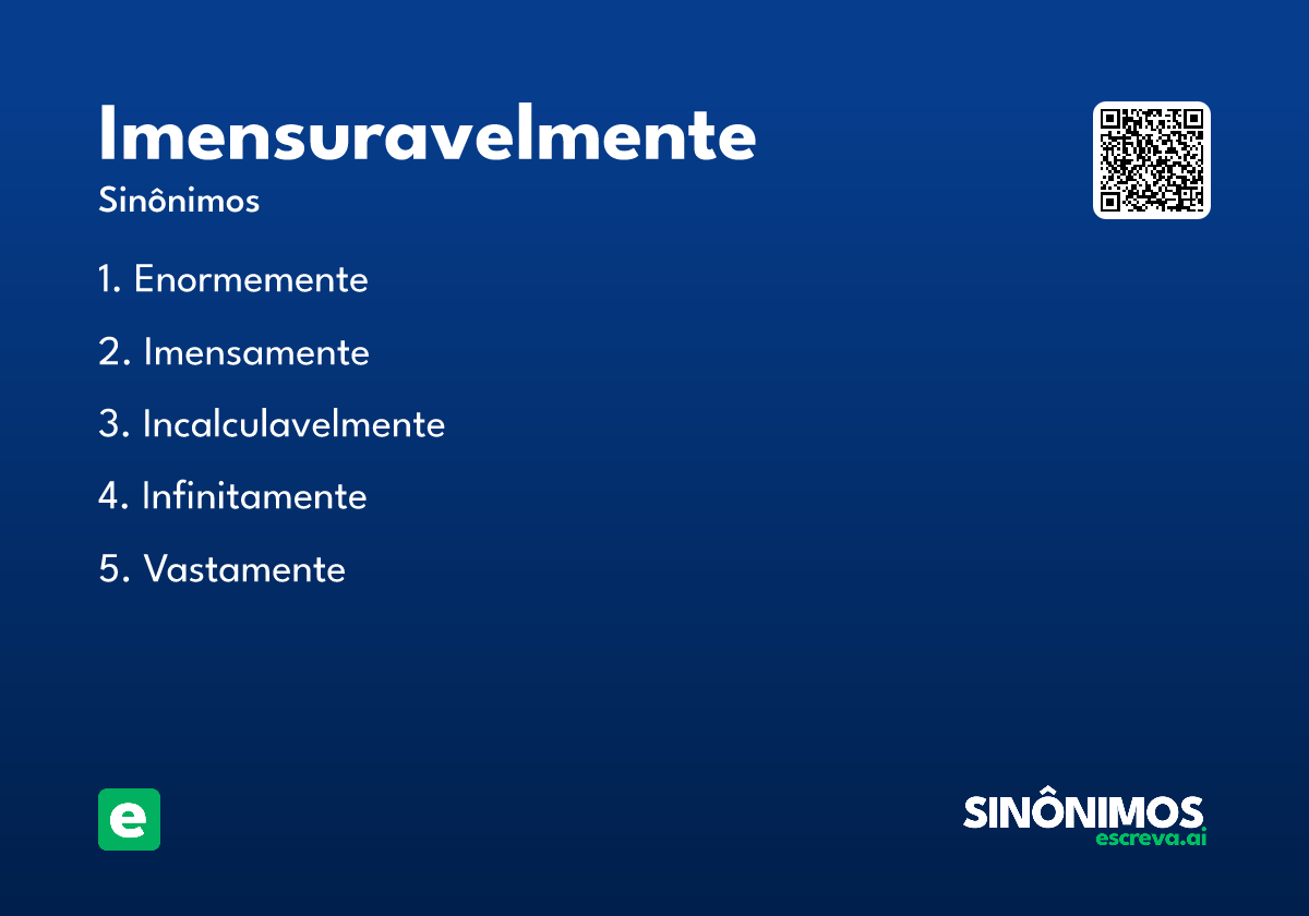 imensuravelmente