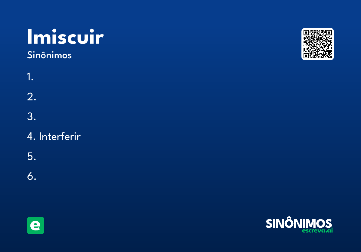 imiscuir