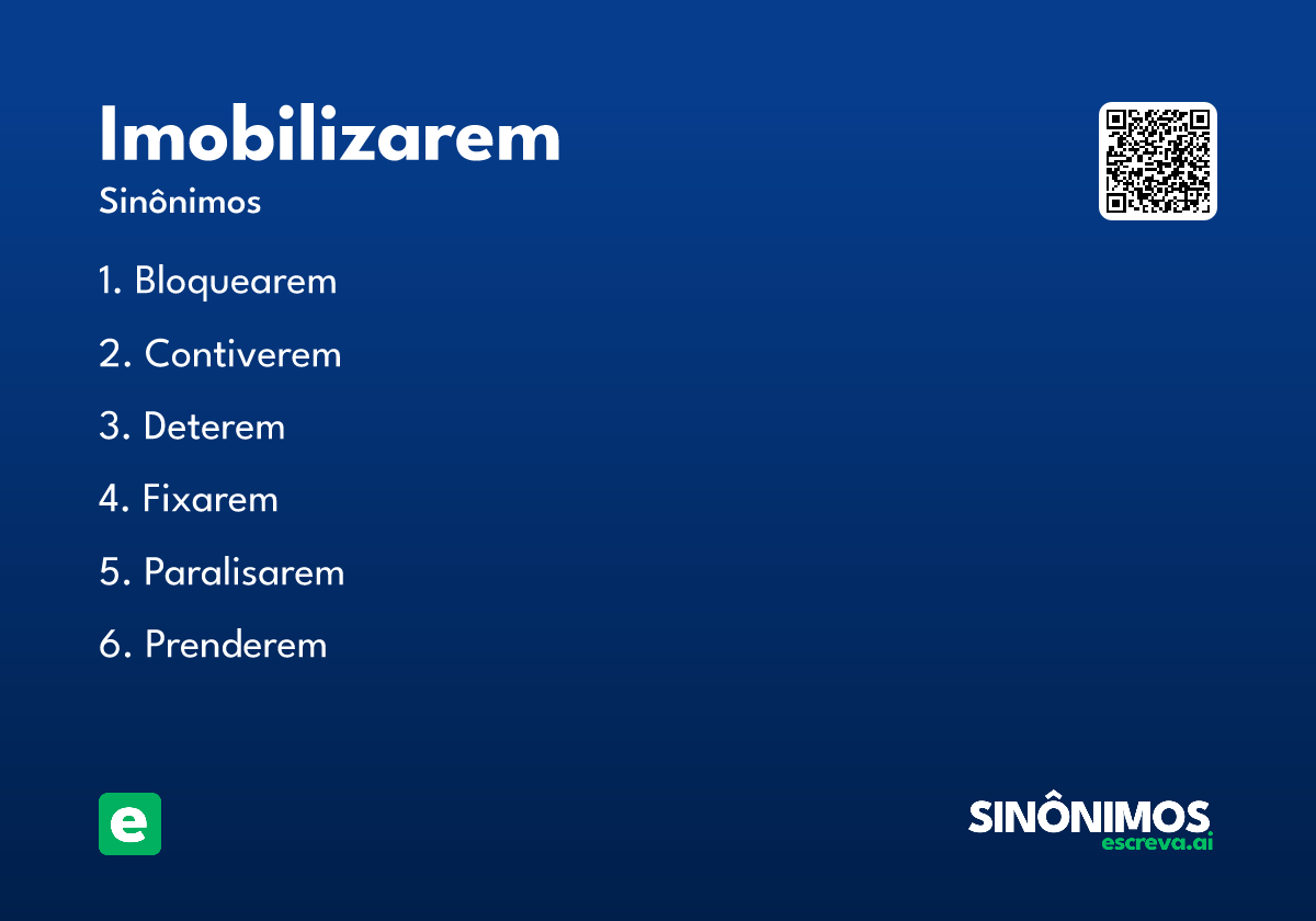 imobilizarem