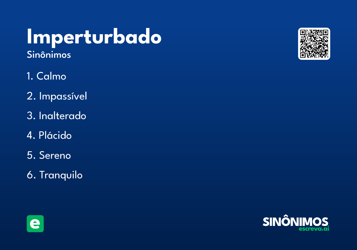 imperturbado