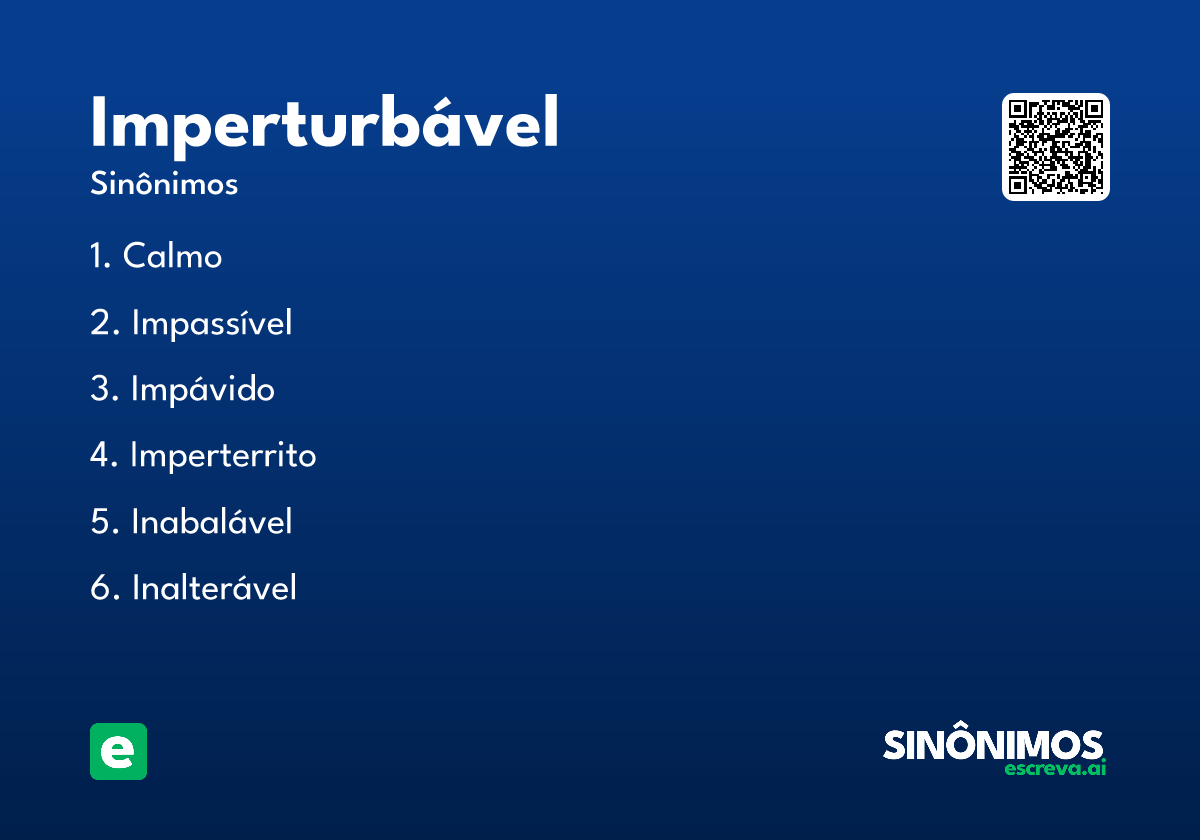imperturbável