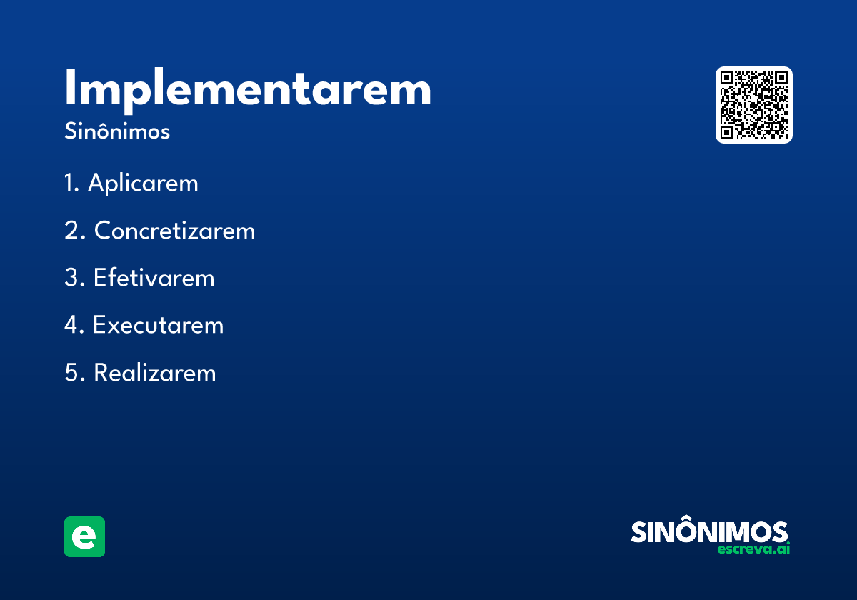 implementarem