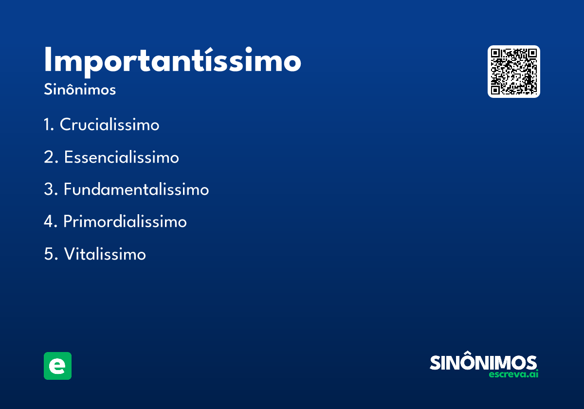 importantíssimo