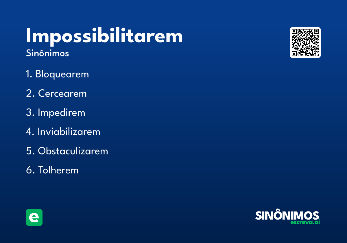 impossibilitarem