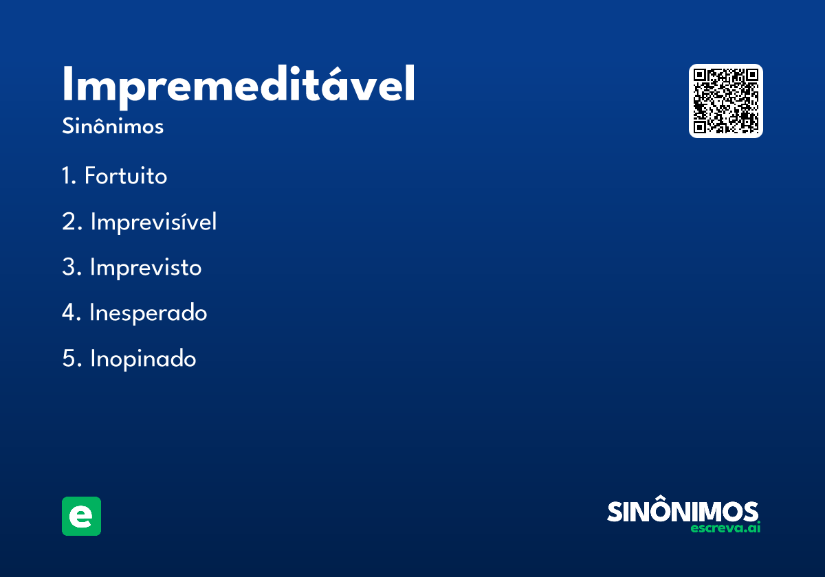 impremeditável
