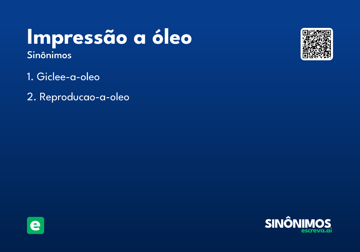 impressão a óleo