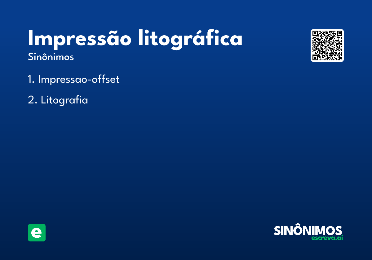 impressão litográfica