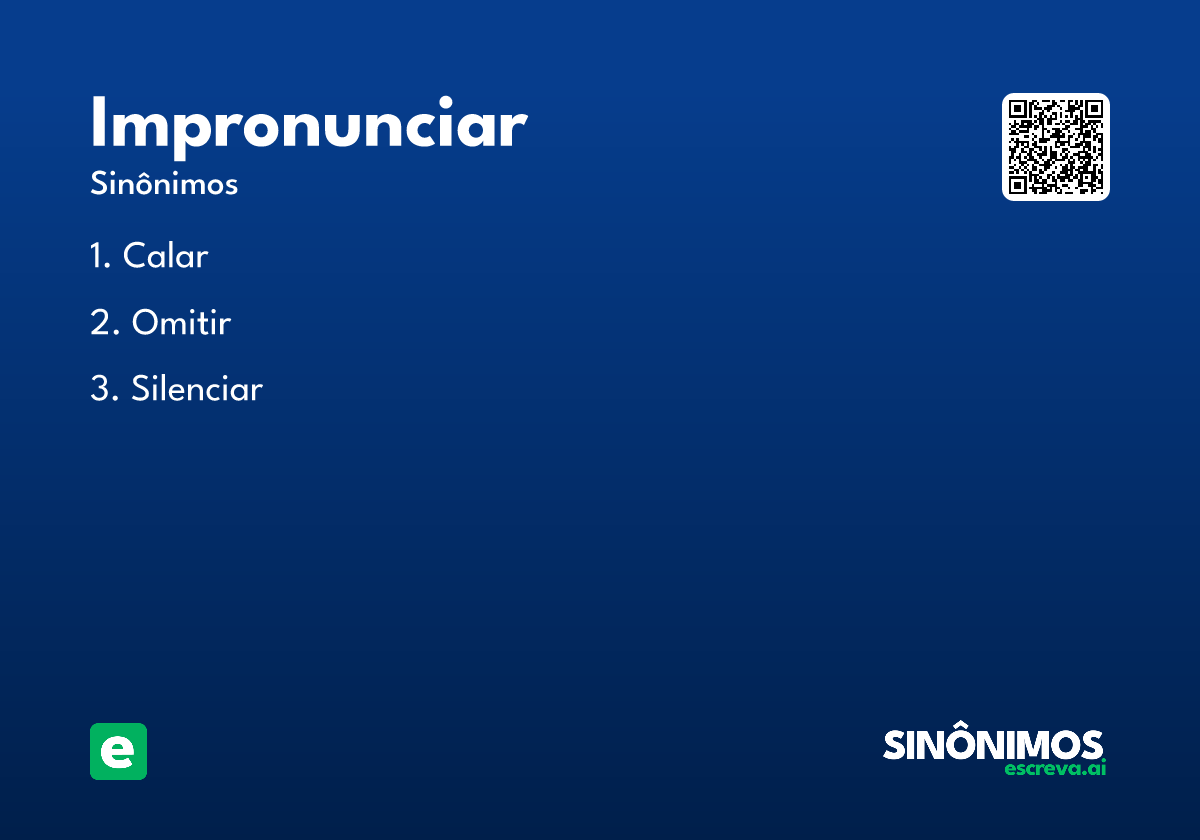 impronunciar