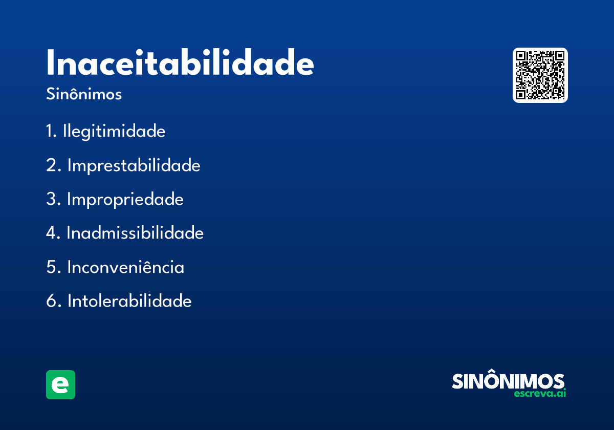 inaceitabilidade