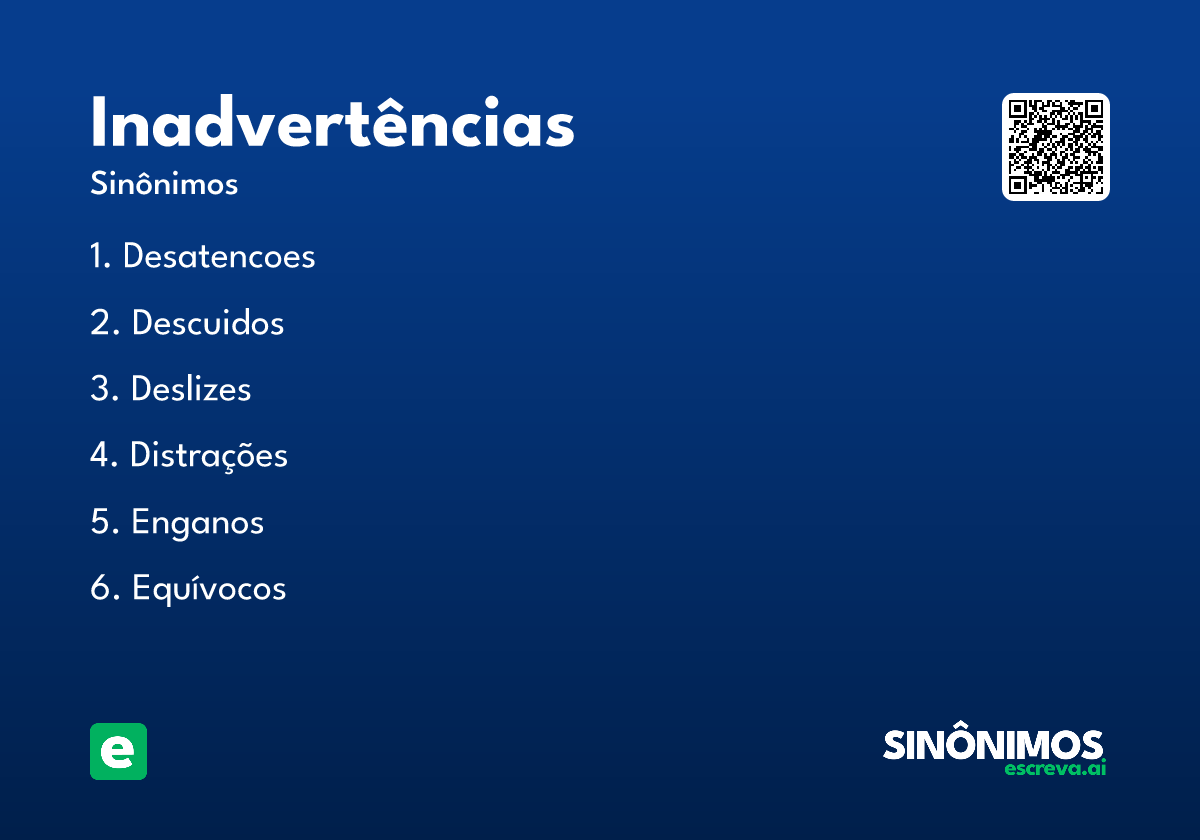 inadvertências