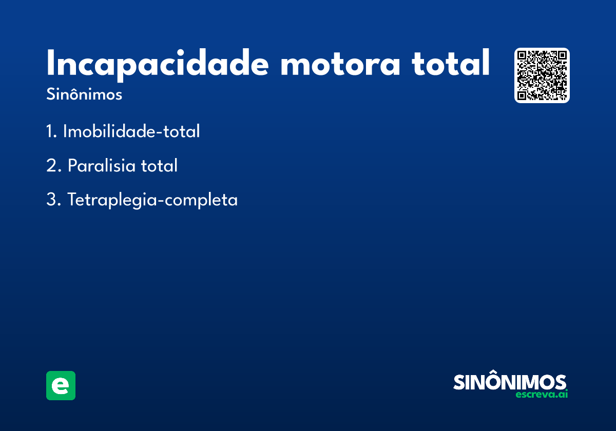 incapacidade motora total