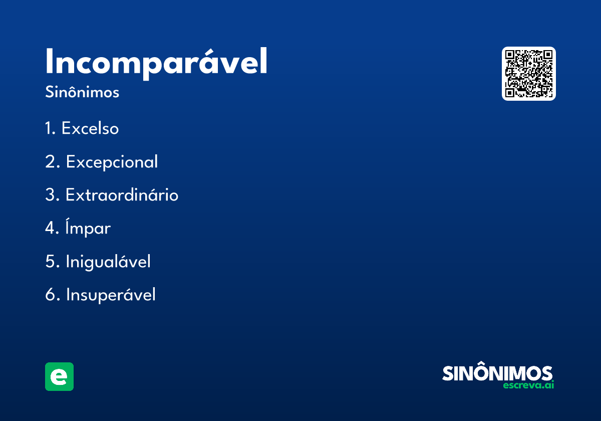 incomparável