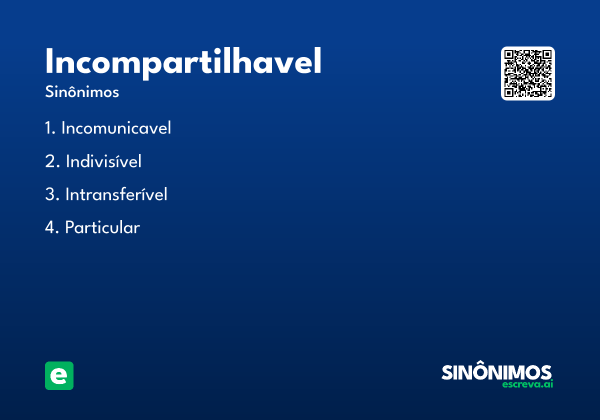 incompartilhavel