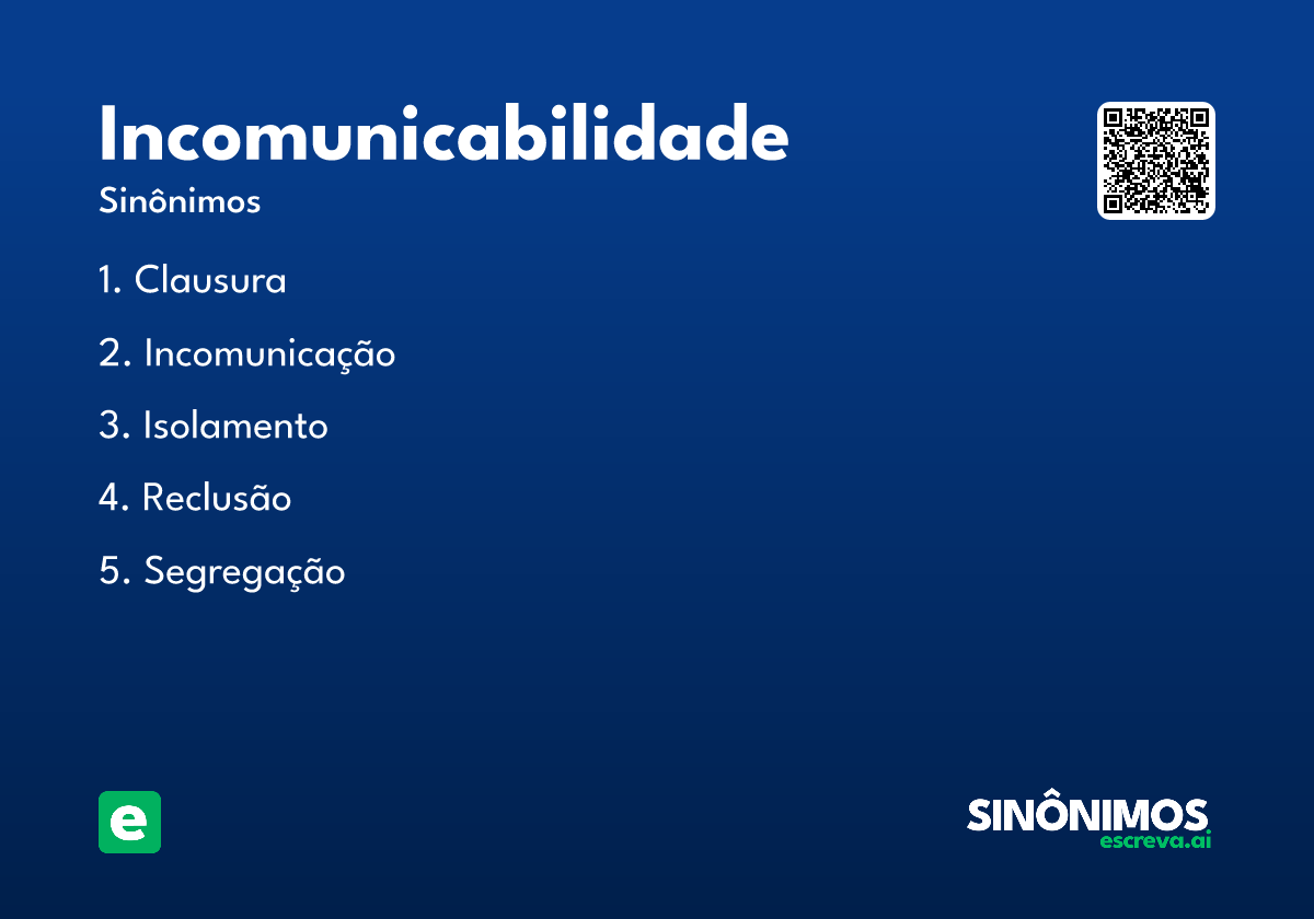 incomunicabilidade