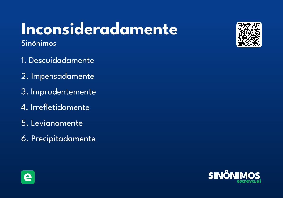 inconsideradamente