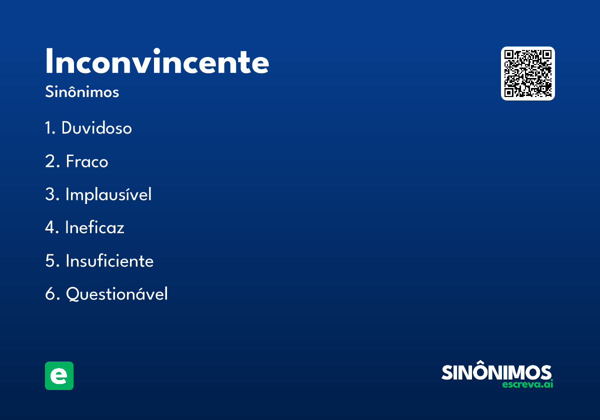 inconvincente