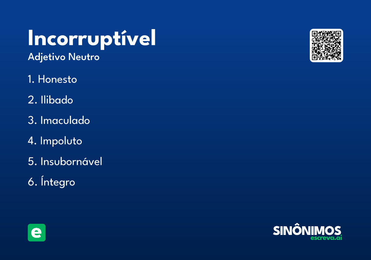 incorruptível