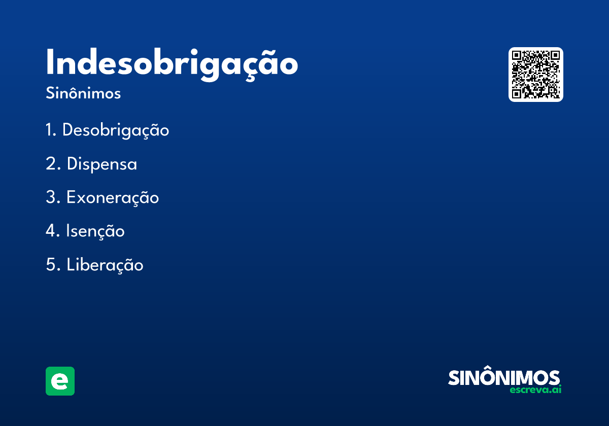 indesobrigação