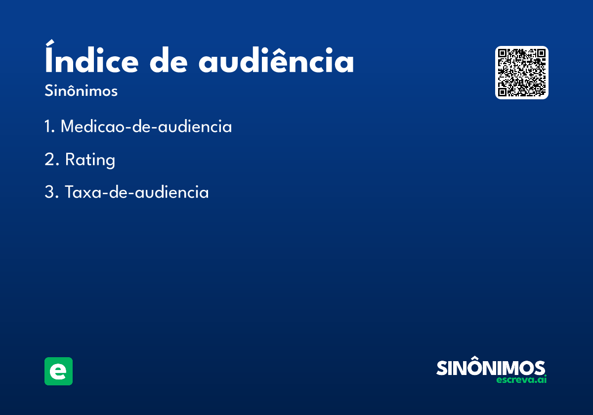 índice de audiência