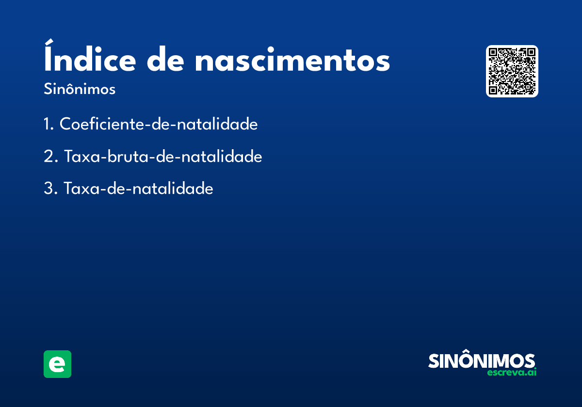 índice de nascimentos
