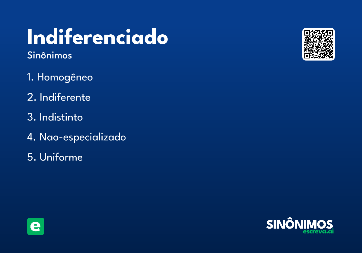 indiferenciado