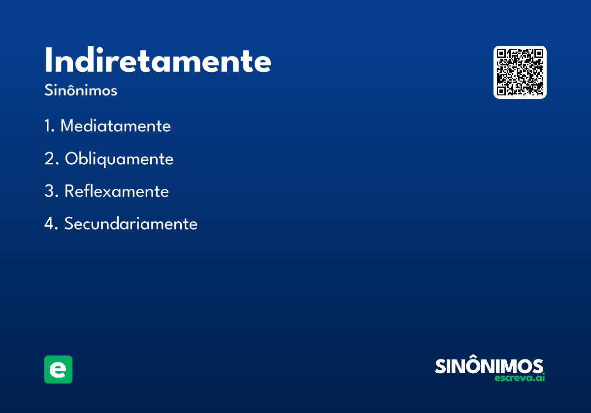 indiretamente