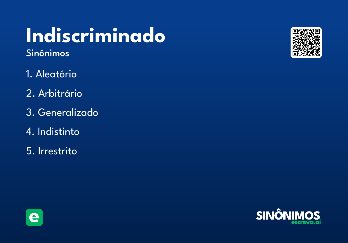 indiscriminado