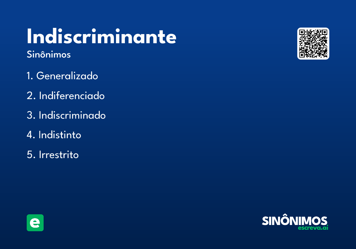 indiscriminante